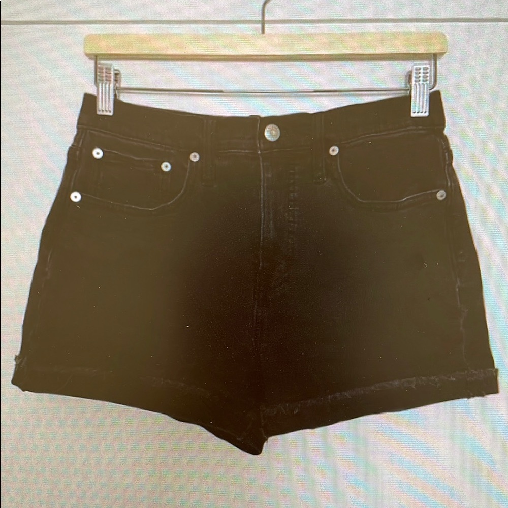 Classic Black Jean Shorts